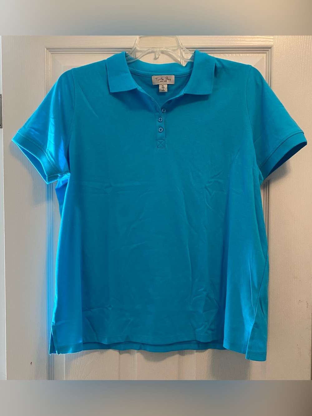 Turtle Bay Blue Polo Short Sleeve Top